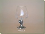 Lion Stem Brandy Glass - African Theme