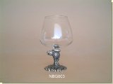 Leopard Stem Brandy Glass - African Theme