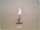 Rhino Stem Brandy Glass - African Theme