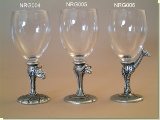 Giraffe Stem Red Wine Glass - African Theme