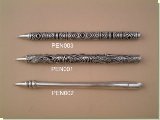 Elephant/Lion Pewter Pen - African Theme