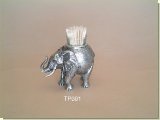 Ele Complete Pewter Toothpic holder - African Theme