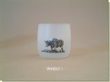 Buffalo    Sanblasted Whiskey Tumbler - 31CL - African Theme