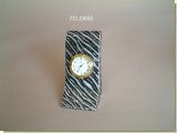 Zebra Print Desk clock - African Theme