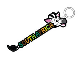 Zebra Keyring Tourism Keyrings - Min order 50 units.