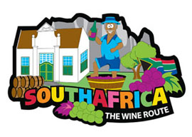 Wine Route Tourism Fridge Magnets - Min order 50 units.