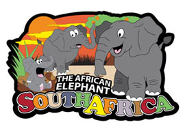 Elephant Family Tourism Fridge Magnets - Min order 50 units.