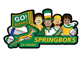 Springbok Fanatics Rugby Keyrings - Min order 50 units.