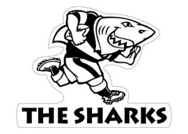 Sharks Magnet Large Rugby Keyrings - Min order 50 units.