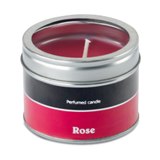 Perfumed candle in tin box - Available in: Blue , Orange , Fuchs