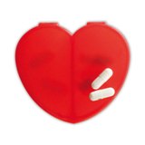 Heart shape pill box - Available in: Red