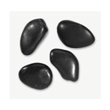 Massage stones in velvet pouch - Available in: Black Massage stones in velvet pouch - Available in: Black