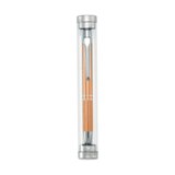 Aluminium ball pen in tube - Available in: Blue , Orange , Fuchs