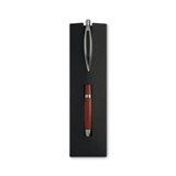 Wooden ball pen - Available in: Burgundy , Beige
