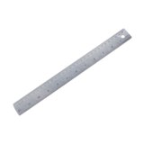 Stainless steel ruler  - Available in: Blue , Red , Shiny Silver