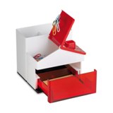 Stationary set in house shape  - Available in: Blue , Red