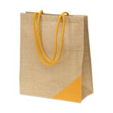 Jute bag - Available in: Blue , Orange , Lime
