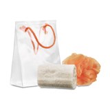 Bath set in pvc pouch  - Available in: Blue , Orange , Lime