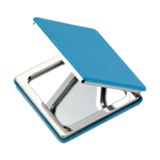 magnetic mirror with PU cover  - Available in: Black , Blue , Re