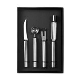 4pc fruit knife set - Available in: Matt Silver