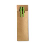 pencil and ballpen in a pouch - Available in: Lime