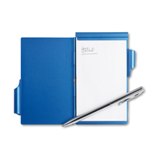 Aluminium notebook with pen  - Available in: Black , Blue
