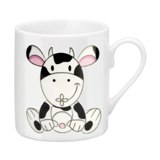 Children ceramic mug  - Available in: Blue , Green , White/Black