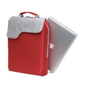 Padded 13' computer bag with contrasted colour flap made in 5