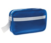 Shoulder bag in non-woven with white trimmings. It includes a  z