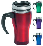 Metalic stainless steel thermal mug - Assorted colors