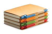 Eco Mini Notebook with Pen - Available many different colours