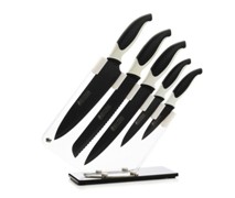 Maxwell & Williams S&D Knife Block 6Pc Black - Min Orders Apply Maxwell & Williams S&D Knife Block 6Pc Black - Min Orders Apply