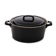 Maxwell & Williams C/D/M Round Casserole 1.1L Black - Min Orders Maxwell & Williams C/D/M Round Casserole 1.1L Black - Min Orders
