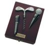 3 PIECE GOLFER'S BAR SET IN WOODEN BOX 3 PIECE GOLFER'S BAR SET IN WOODEN BOX