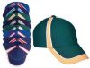 HEAVY BRUSHED COTTON TRI-COLOUR SANDWICH CAP