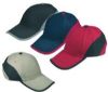 HEAVY BRUSHED COTTON CAP WITH BINDING AND BACK PANEL