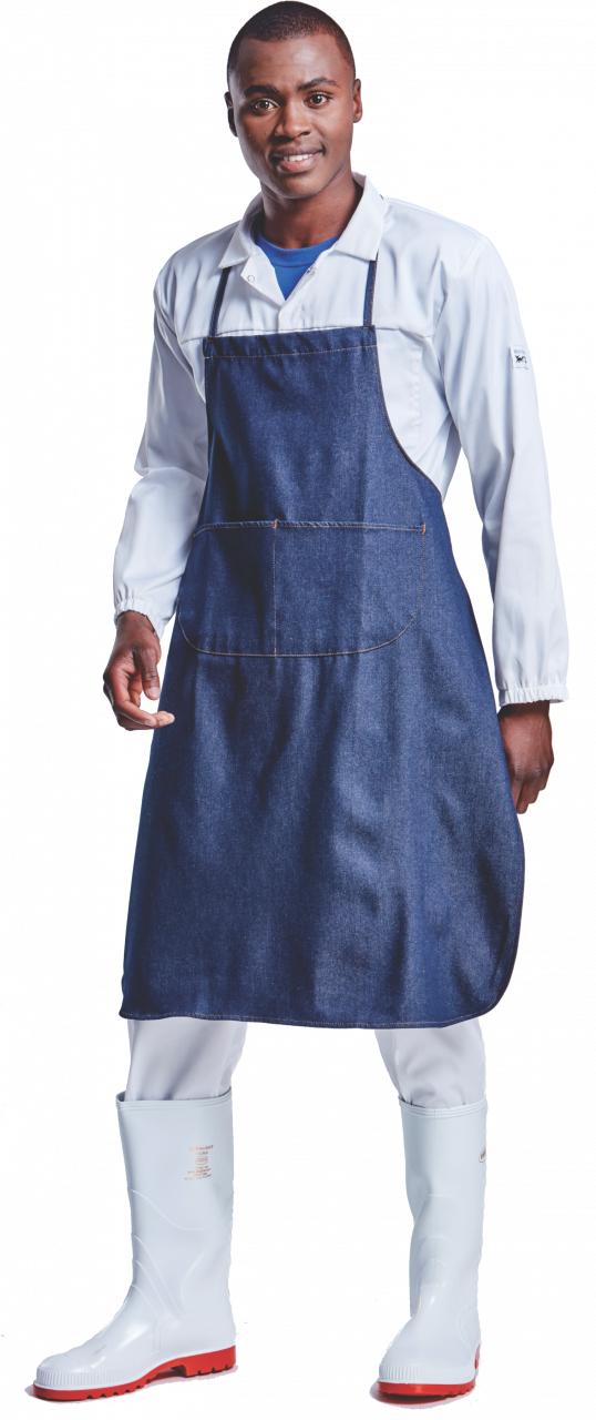 Chef Apron Full Bib Denim Blue