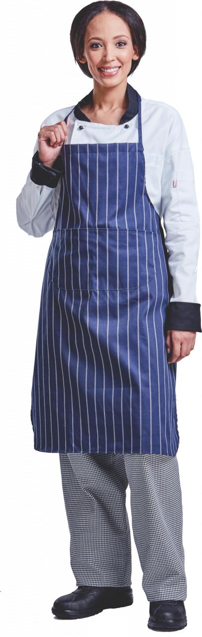 Apron Full Butcher Navy/Stripe