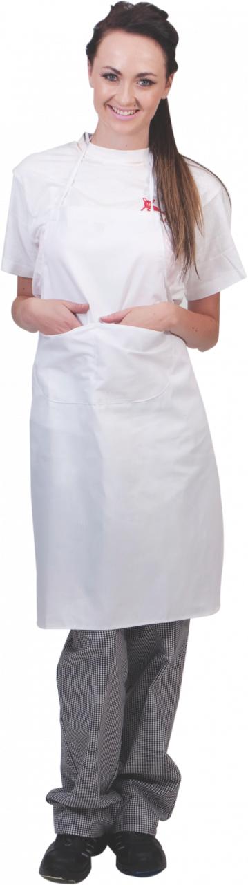 Chef Apron Poly Cotton Full With Bib Black