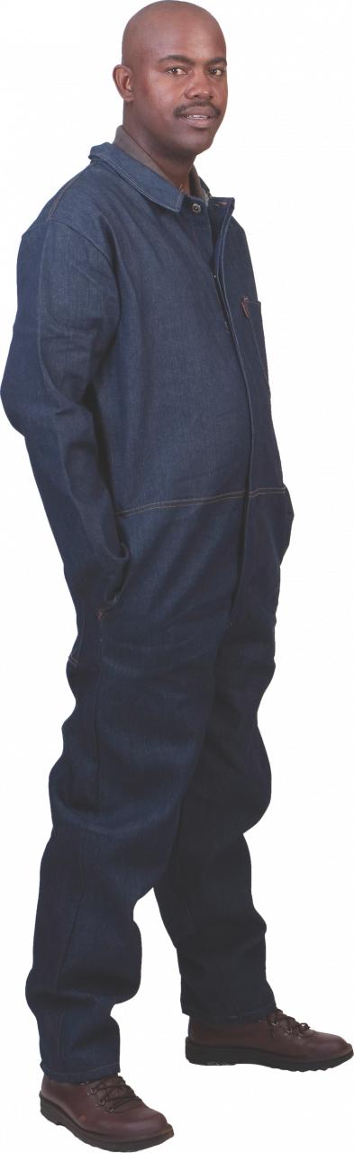 Boiler Suit Denim Blue. Sizes 34 - 60