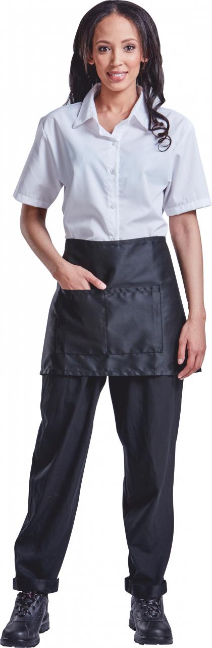 Chef Apron Poly Cotton Chef Bistro Black