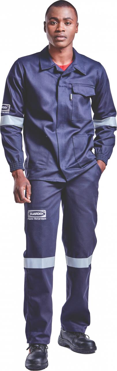 Conti Suit Guardex Flame Resistant. SABS. Navy. Sizes 34 - 60