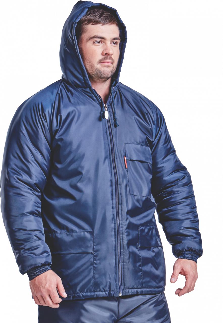 Freezer Jacket Single Lined. Navy.  Small - 6XL