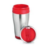 Stainless steel travel mug - 455ml     -Available in: Black-Blue