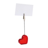 Heart shape clip - Available in: Red