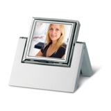 Metal foldable desk clock      -Available in: Matt Silver