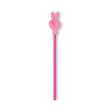 Pencil with eraser hand shape -Available in: Blue-Orange-Fuchsia