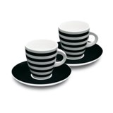 2 piece Coffee set with saucer -Available in: White/Black