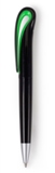 Black Swan plastic ballpen with twist action, black ink.