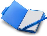 Note book with approximately eighty sheets in a hard plastic cas